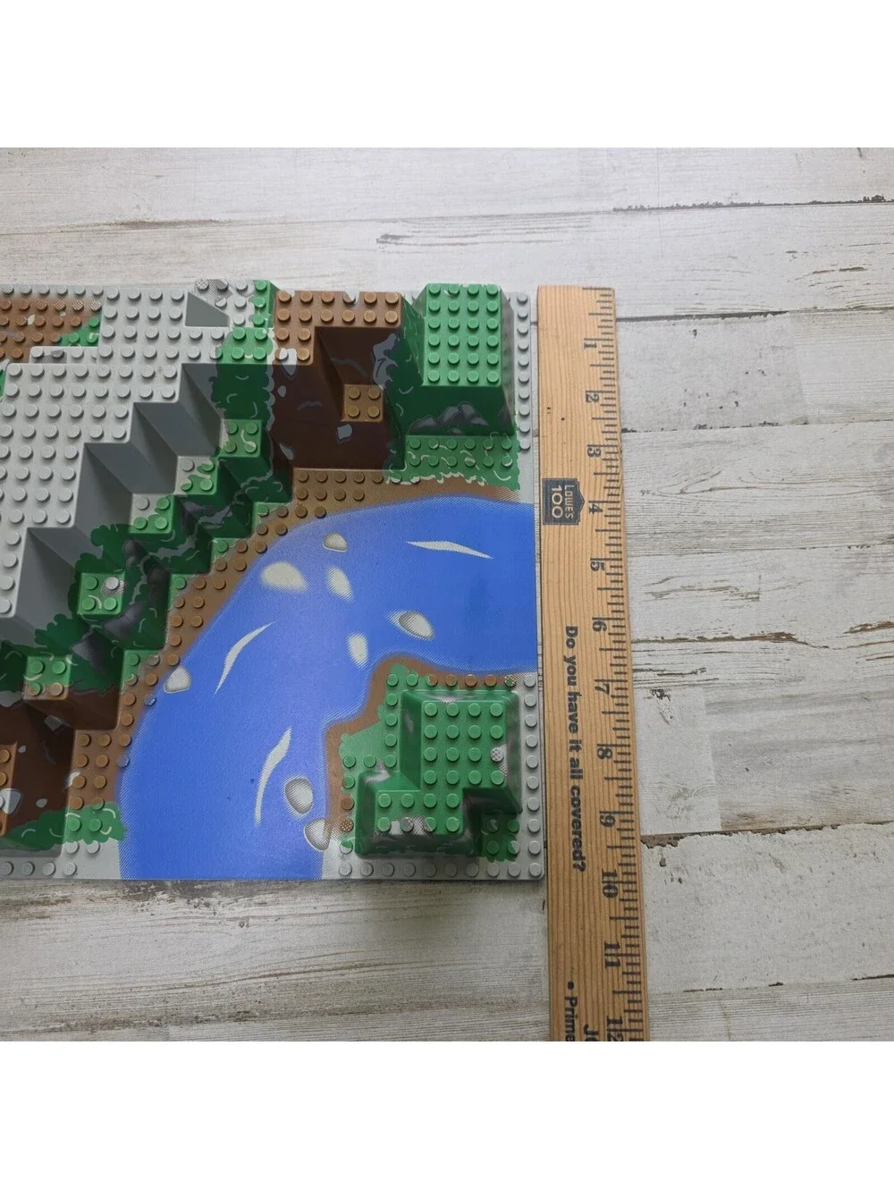 LEGO Raised Baseplate 6024px5 32 x 32 Mountain Canyon River Bend Vintage